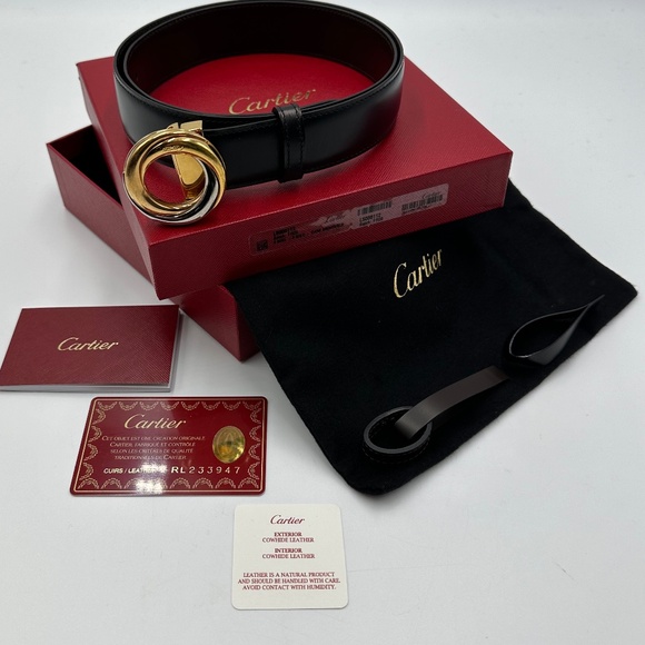 Cartier Trinity Buckle Womens Reversible Belt - Picture 2 of 16